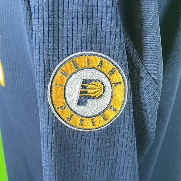 Adidas Indiana Pacers Long Sleeve Navy Jersey Size XL 18/20 - Picture 5 of 5